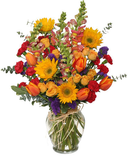 FALL TREASURES FLOWER ARRANGEMENT