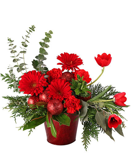 DELIGHTFUL RED DREAM CHRISTMAS ARRANGEMENT
