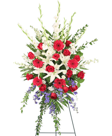 PATRIOTIC SALUTE STANDING SPRAY