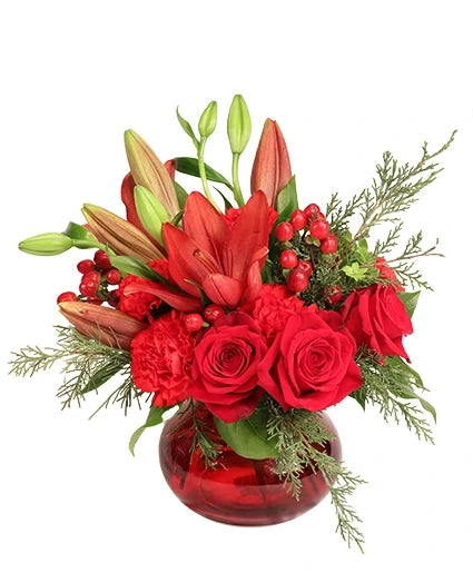 FLAMING ELEGANCE FLORAL ARRANGEMENT