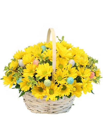 EASTER EGG-SPRESSION BASKET ARRANGEMENT