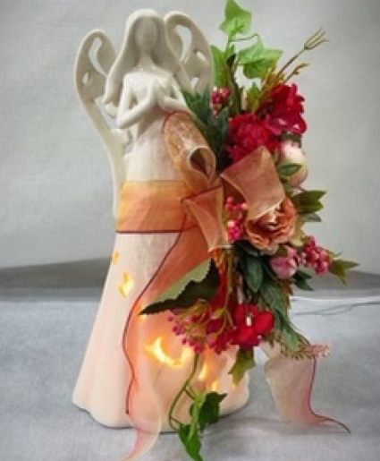 CERAMIC ANGEL LIGHT SILK