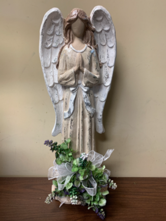 IN ANGELS ARMS 23 INCH RESIN ANGEL