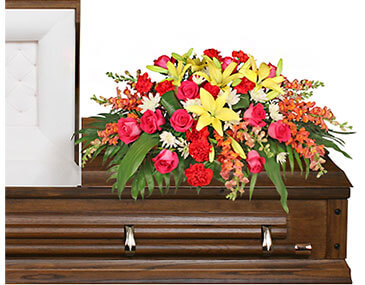 IN LOVING MEMORY CASKET SPRAY