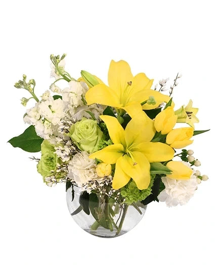 LUXURIOUS LEMON DREAM FLORAL ARRANGEMENT