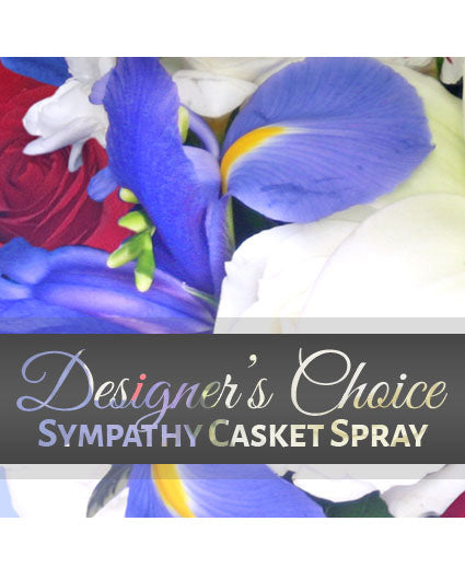 SYMPATHY CASKET SPRAY DESIGNER'S CHOICE