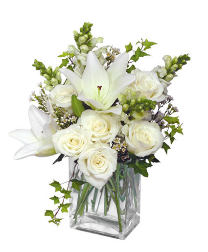 WONDERFUL WHITE BOUQUET OF FLOWERS